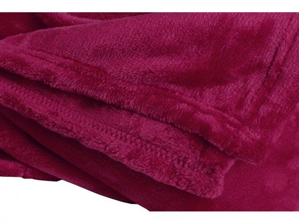 Плед мягкий флисовый Fancy, бордовый 