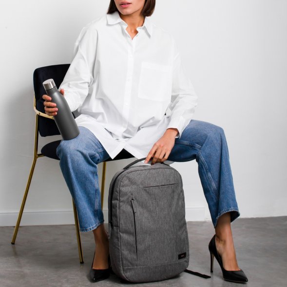 Термобутылка вакуумная герметичная Fresco Neo, серая 