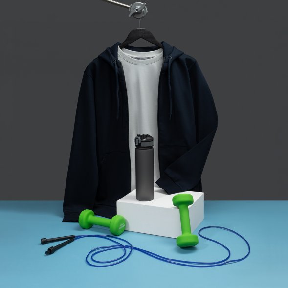 Бутылка для воды Flip, серая 