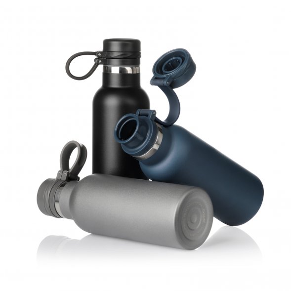 Термобутылка вакуумная герметичная Modena, черная 