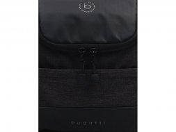 Несессер дорожный BUGATTI Universum, графитовый, полиэстер меланж/тарпаулин, 23,5х12х22,5 см, 7 л