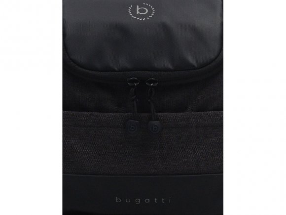 Несессер дорожный BUGATTI Universum, графитовый, полиэстер меланж/тарпаулин, 23,5х12х22,5 см, 7 л 