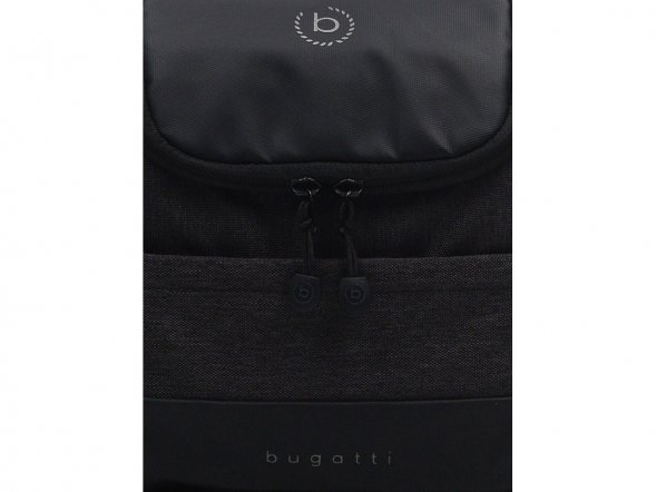 Несессер дорожный BUGATTI Universum, графитовый, полиэстер меланж/тарпаулин, 23,5х12х22,5 см, 7 л 