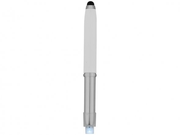 Ручка-стилус шариковая Xenon, белый, синие чернила 