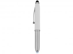 Ручка-стилус шариковая Xenon, белый, синие чернила