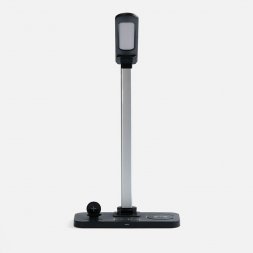Настольная лампа с беспроводной зарядкой Power Light, черная