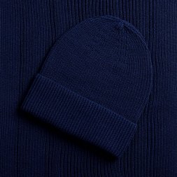 Шарф Nobilis Mono, темно-синий