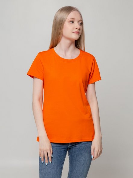 Футболка женская T-bolka Lady, оранжевая 