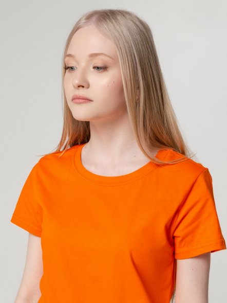 Футболка женская T-bolka Lady, оранжевая 