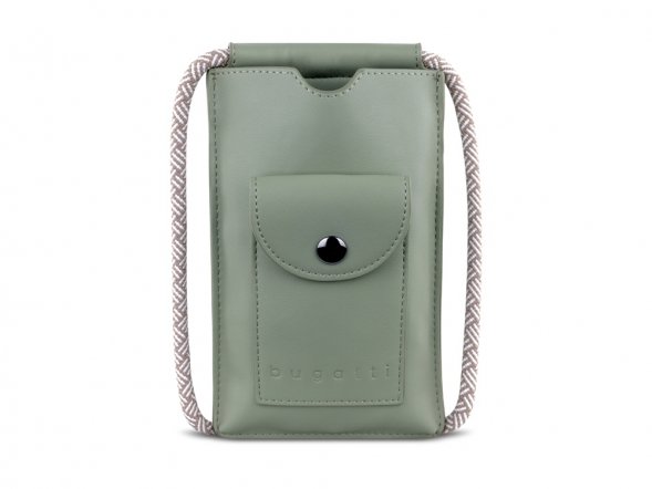 Сумка-чехол для мобильного телефона BUGATTI Almata, мятная, полиуретан, 11x2x18 см 