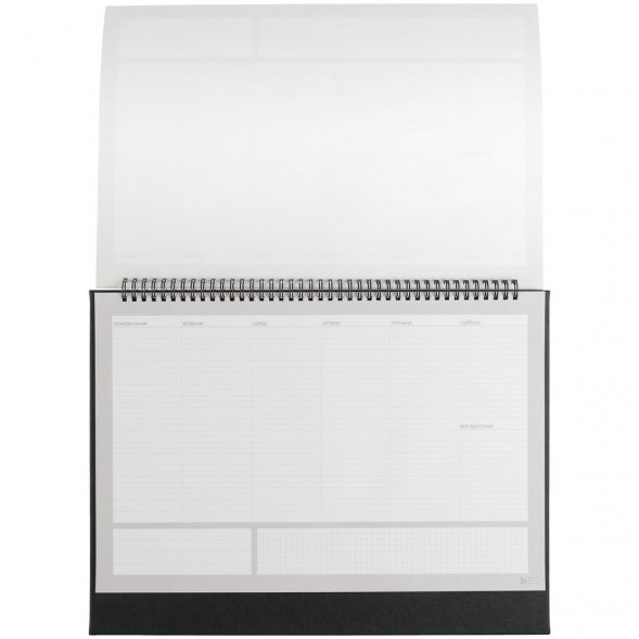 Планер настольный Petrus, черный 