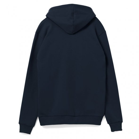 Толстовка на молнии с капюшоном Unit Siverga Heavy, темно-синяя 