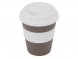 Стакан с силиконовой крышкой Cafe, белый 