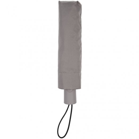 Зонт складной Hard Work с проявляющимся рисунком, серый 