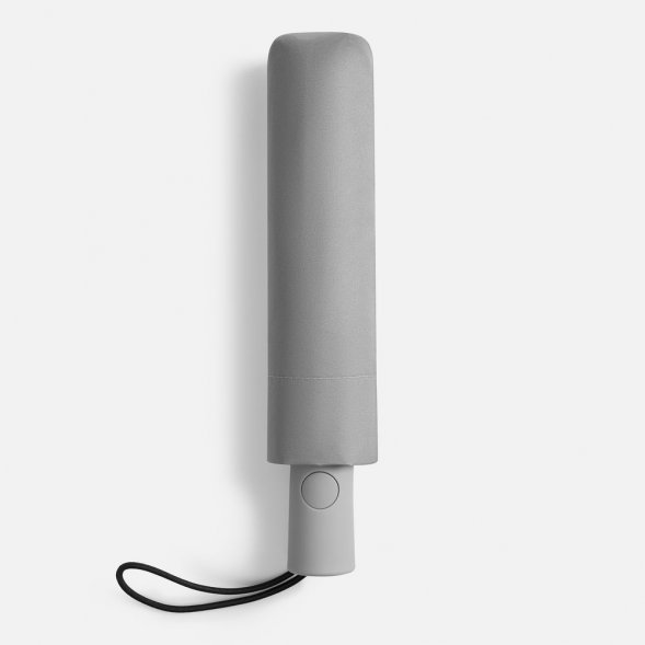 Зонт складной Hard Work с проявляющимся рисунком, серый 