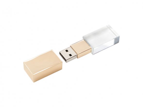USB-флешка на 512 Mb, золото 