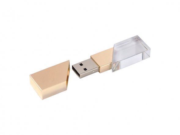 USB-флешка на 512 Mb, золото 