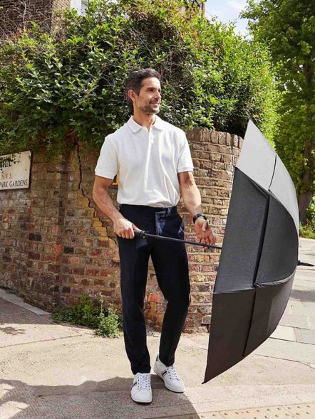 Зонт-трость Stormshield, черный 