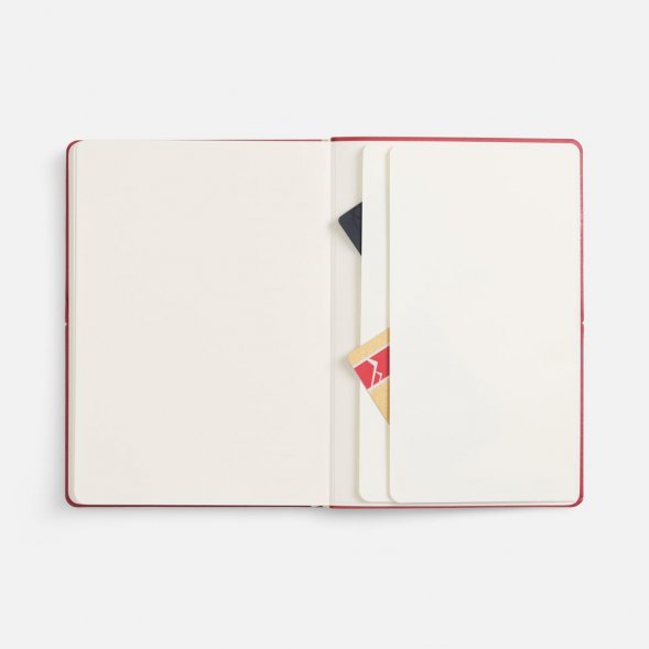 Ежедневник Kuka, недатированный, ver.2, красный 