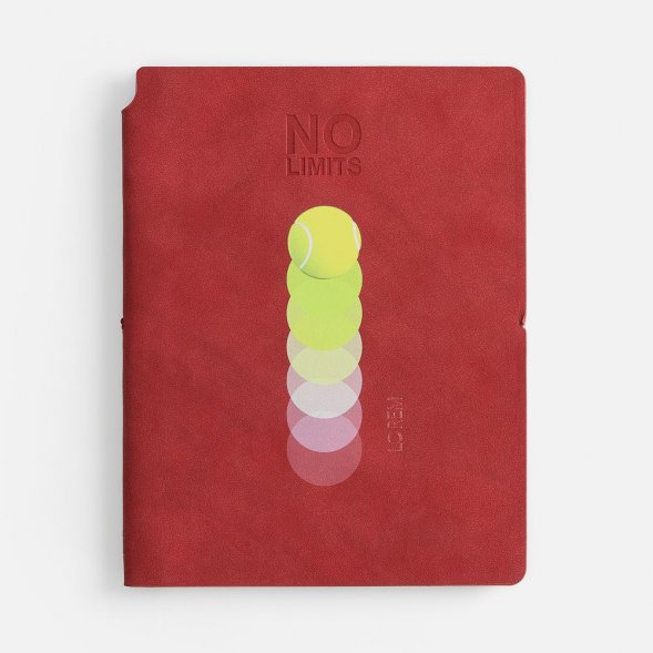 Ежедневник Kuka, недатированный, ver.2, красный 