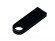 USB 2.0-флешка на 32 Гб с мини чипом и круглым отверстием, черный 