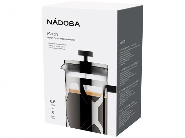 Френч-пресс 0,6 л, NADOBA, серия MARTIN 