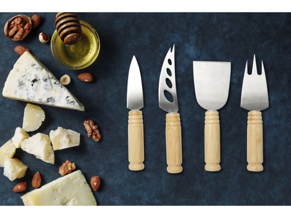 Cheds Набор для сыра из бамбука (4 предмета), natural 