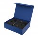 Подарочный набор 2 бокала для вина Black Edition + набор для вина Sacramento в синей коробке 