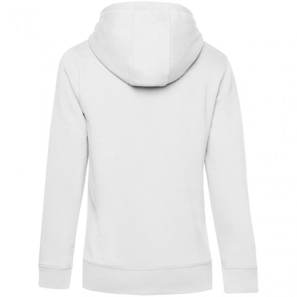Толстовка с капюшоном женская Queen, белая 