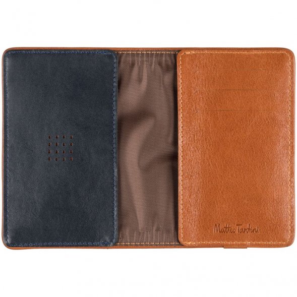 Обложка для паспорта Kalsa Palermo, синяя 