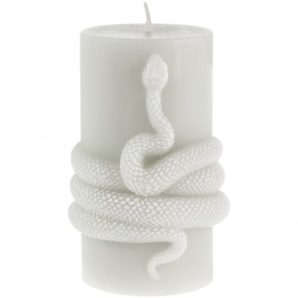Свеча Snake Knot, серая 
