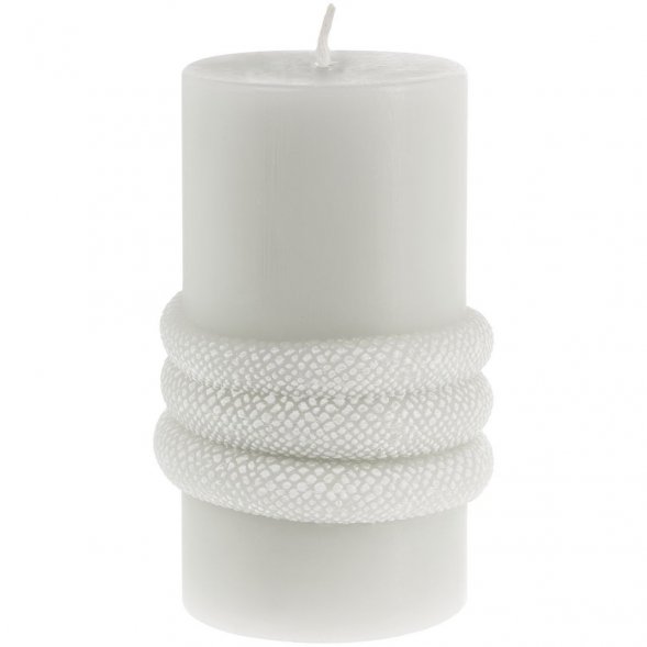 Свеча Snake Knot, серая 