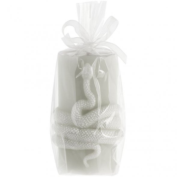 Свеча Snake Knot, серая 