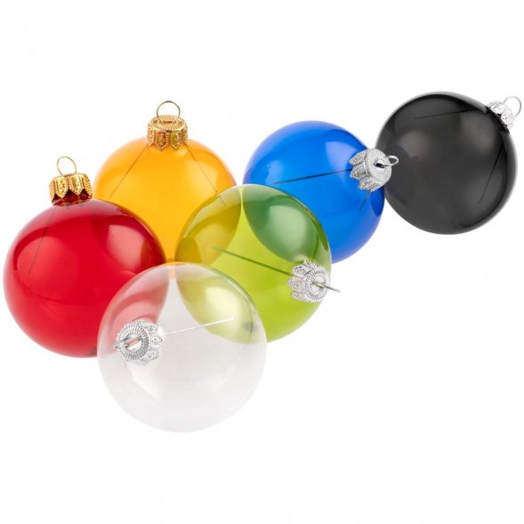 Елочный шар Gala Night в коробке, черный, 6 см 