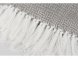 Плед акриловый Tassel с белой бахромой, бежевый 