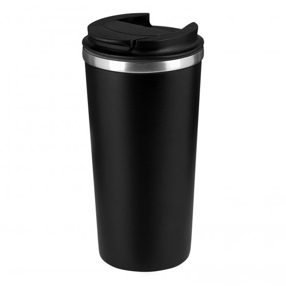 Термокружка вакуумная Palermo, черная 