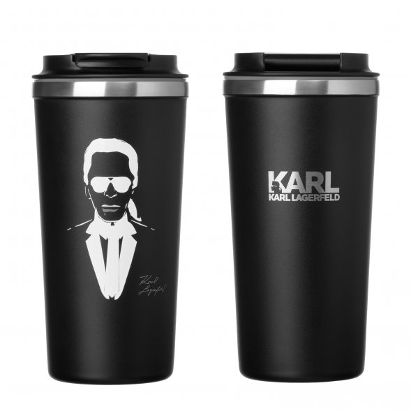 Термокружка вакуумная Palermo, черная 