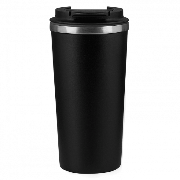Термокружка вакуумная Palermo, черная 