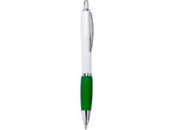 Ручка пластиковая шариковая CARREL с антибактериальным покрытием, белый/папоротник