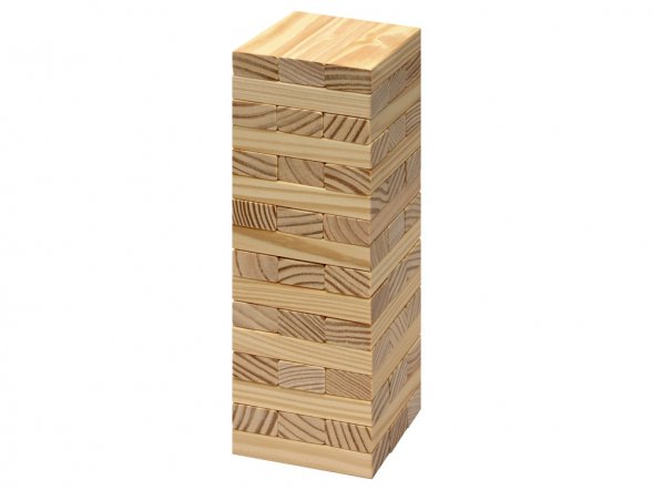 Большая дженга в хлопковом мешке 