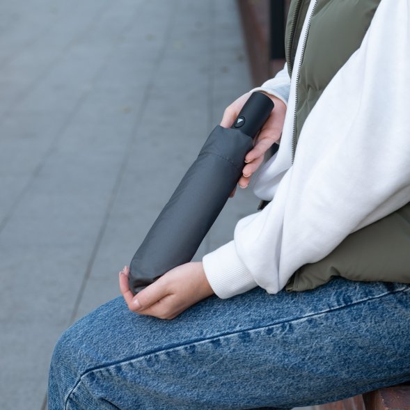 Зонт складной Nord, серый 