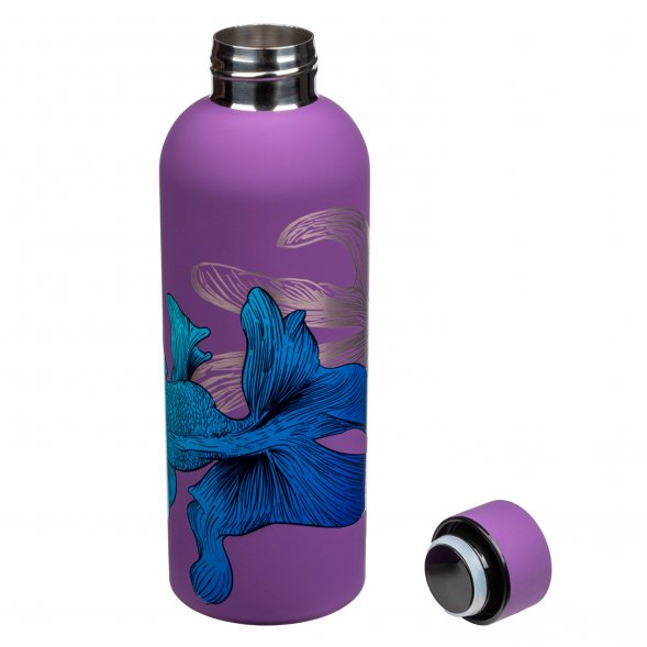 Термобутылка вакуумная герметичная, Prima, 500 ml, фиолетовая Рыбы 