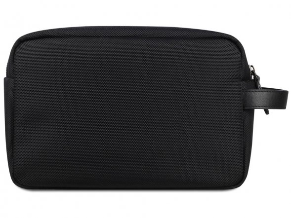 Несессер мужской BUGATTI Nero, чёрный, нейлон 1680D/кожа, 24х7,5х16 см 