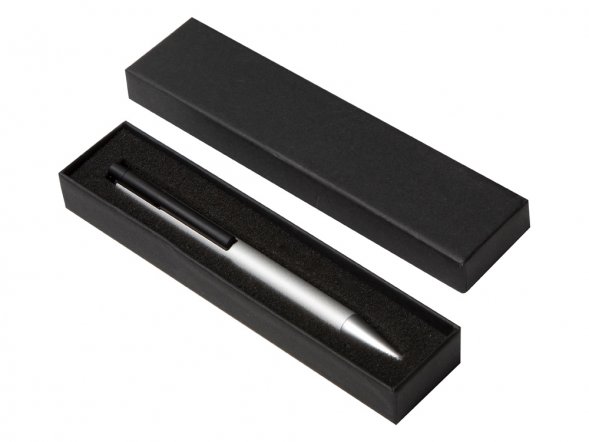 Металлическая шариковая ручка с флеш-картой на 8 Гб Jobs, серебристая 