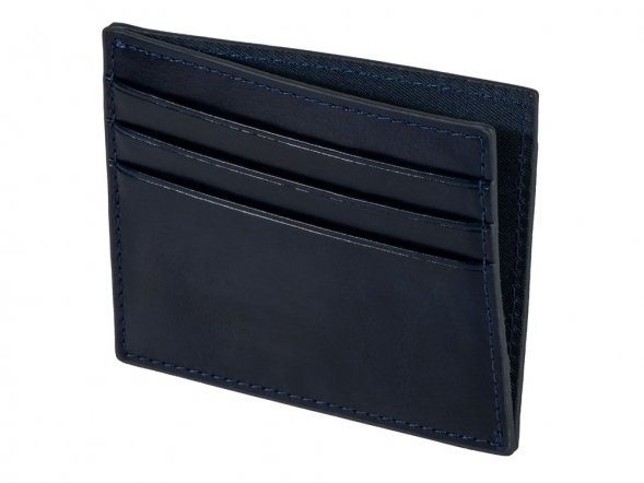 Картхолдер для 6 пластиковых карт с RFID-защитой Fabrizio, синий 