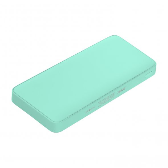 Внешний аккумулятор с подсветкой Ancor PD Plus 10000 mAh, бирюзовый 