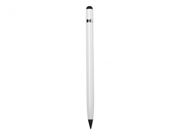 Вечный карандаш Eternal со стилусом и ластиком, белый 