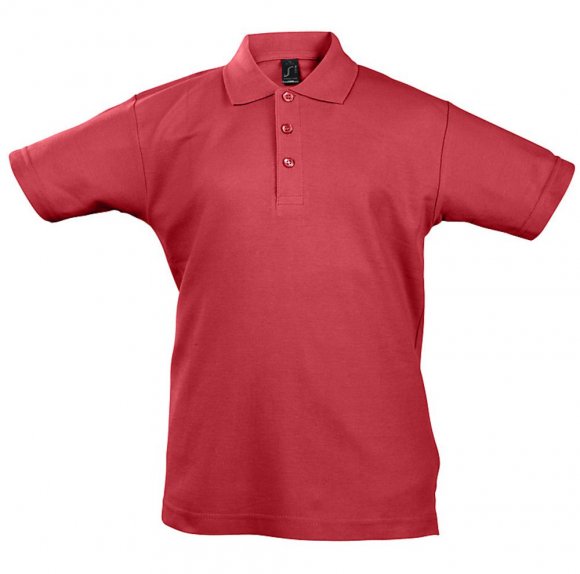 Рубашка поло детская Summer II Kids 170, красная 