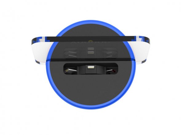 Док-станция 3-в-1 iLO Dock с подсветкой, синий 