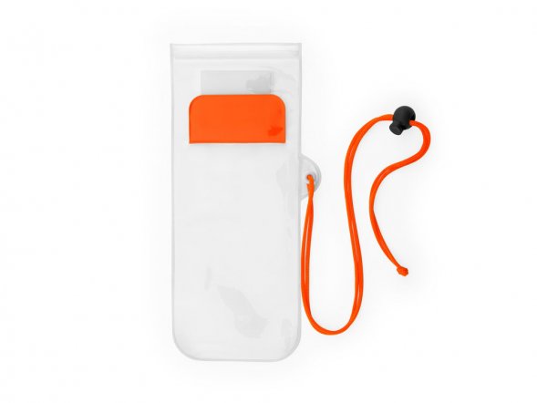 Водонепроницаемый чехол EIDER из ПВХ, прозрачный/апельсин 